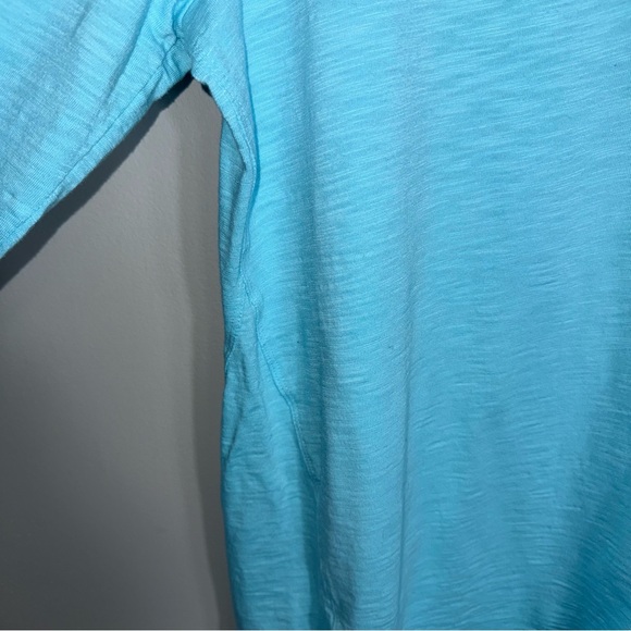 Chico's 3/4 Sleeve Ultimate Tee-Light Blue-Tunic Length-Size 2 (Large) - Picture 4 of 8